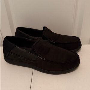 *NEW - CROCS Men's Santa Cruz 2 Luxe Leather Slip On Loafers ( sz 8)